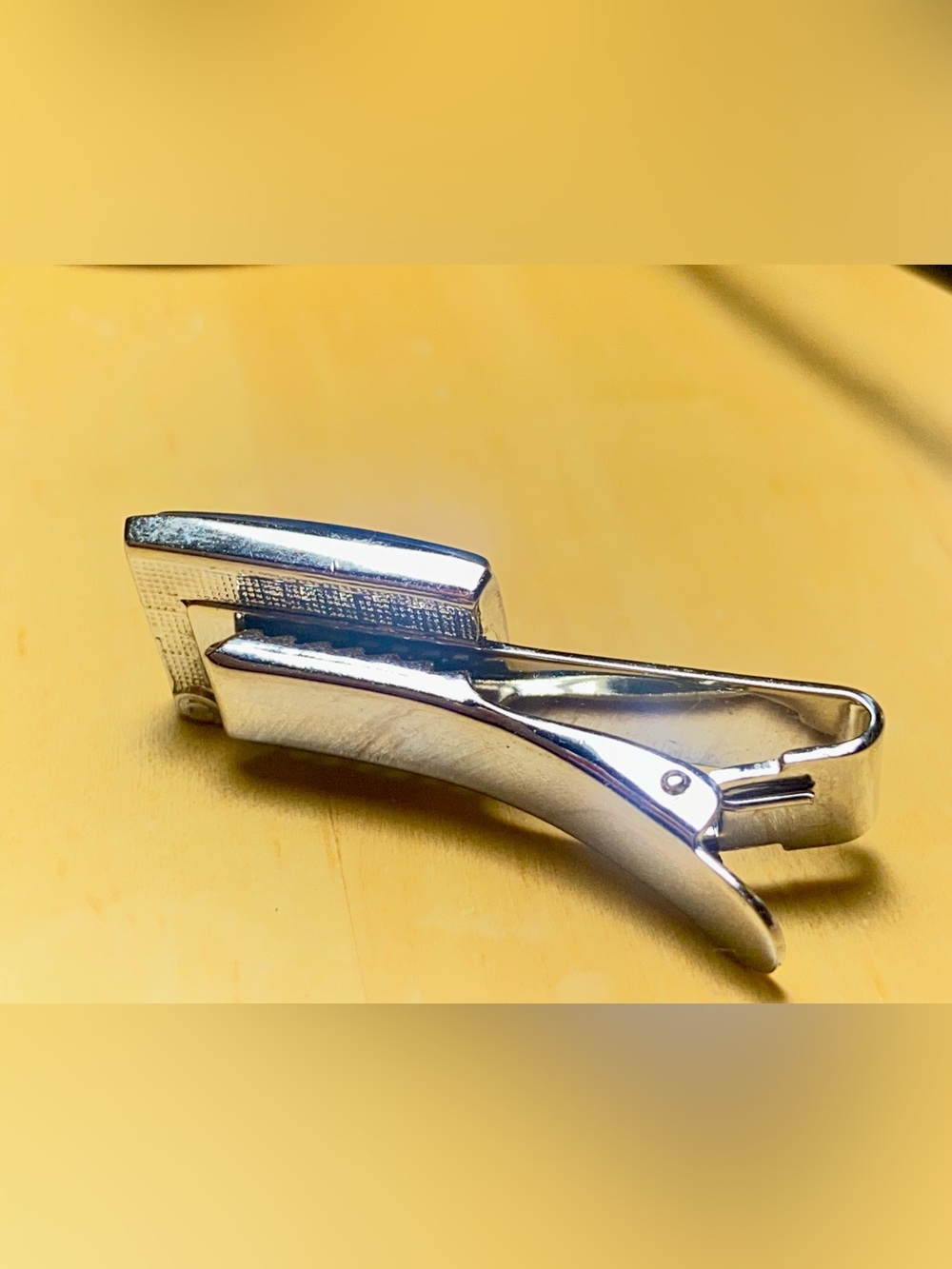 Moon Landing Flag Tie Clip Blue Enamel Space Design Sarah Coventry Jewelry - Picture 6 of 9